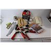 Image 1 : Assorted Tools, Power Extension Cord, Electroflare, Clamps, Misc.