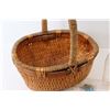Image 4 : *Wicker Basket, (6) Leather Strings, (2) Glass Jugs