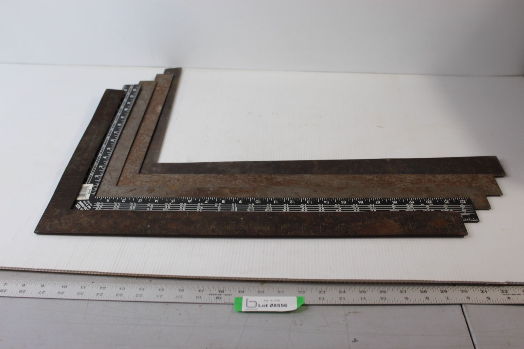 (5) Square Edge Metal Rulers