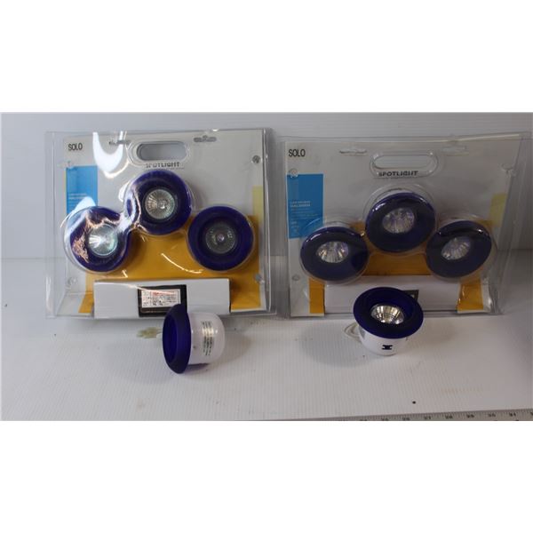 (2) Packs of Spot Lights, (1) Separate One