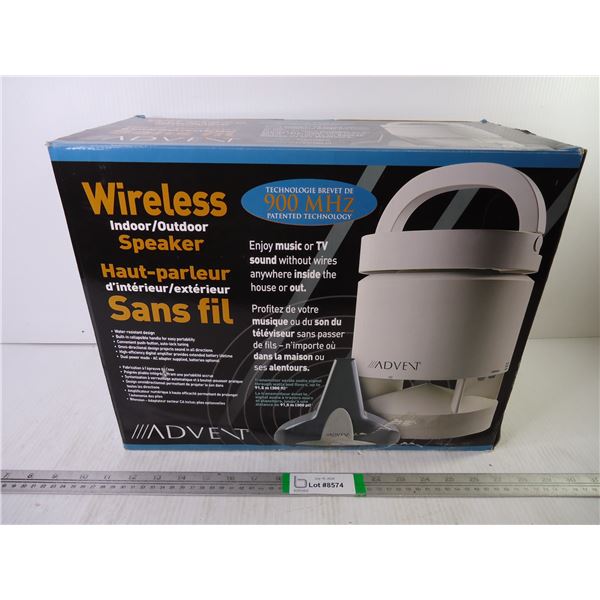 Advent Wireless Water Resistant Indoor/Outdoor Speaker (untested)