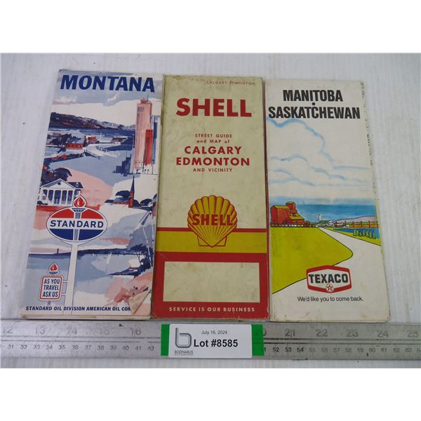 (3) Vintage Maps