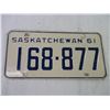 Image 2 : (1) 1961 Saskatchewan License Plate