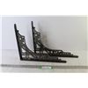 Image 1 : (2) Cast Iron Shelf Supports (12" x 14 1/2")