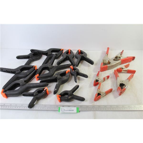 (17) Assorted Clamps