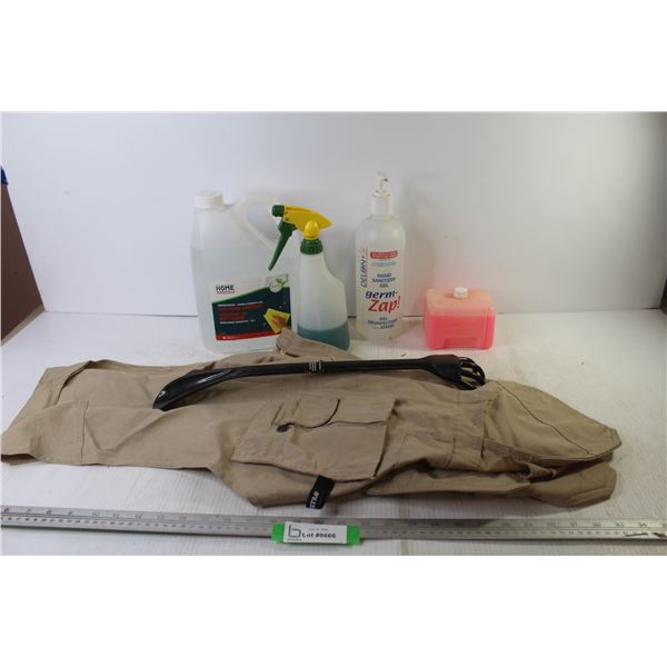 Fishing/Hunting Vest (Size Lg) - Cleaning Vinegar - Hand Sanitizer - Liquid Hand Soap - Show Horn Ba