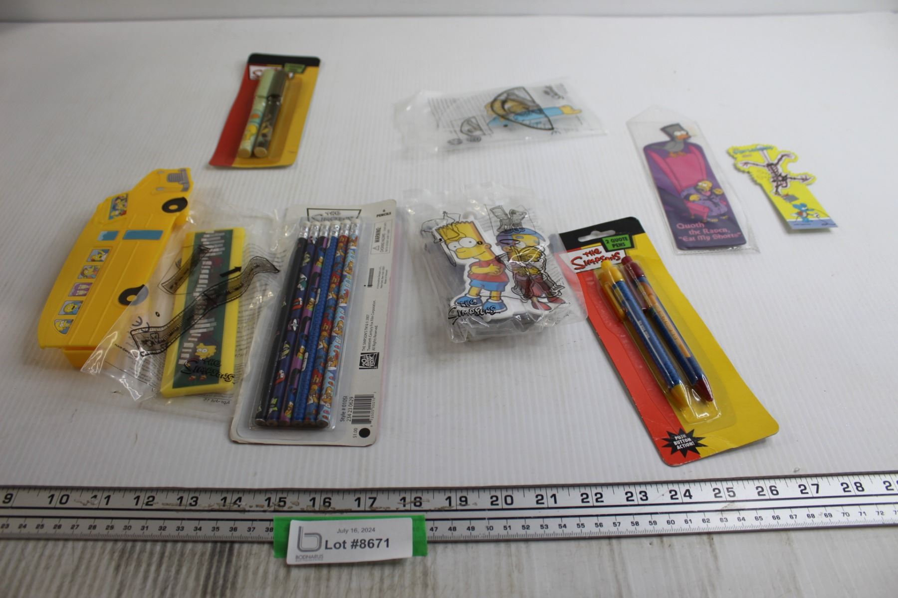 The Simpsons School Supplies - Pencils, Protractor, etc. - Bodnarus ...