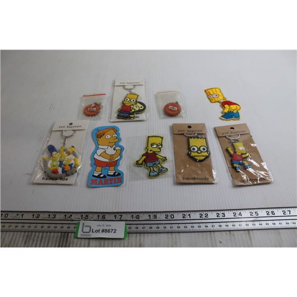 The Simpsons Keychains and Patches