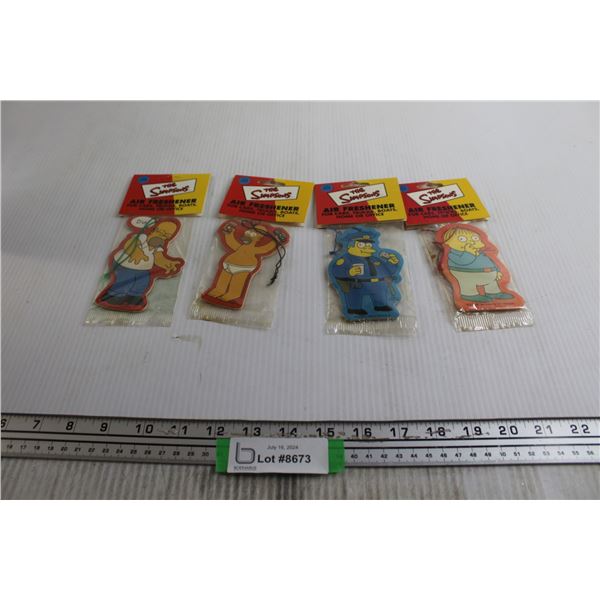 (4) The Simpsons Air Fresheners