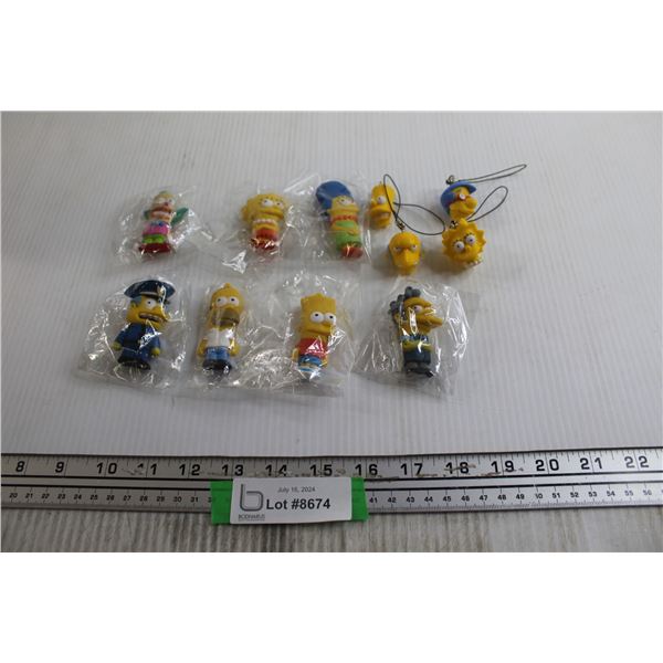(11) The Simpsons Keychains - (4) with String