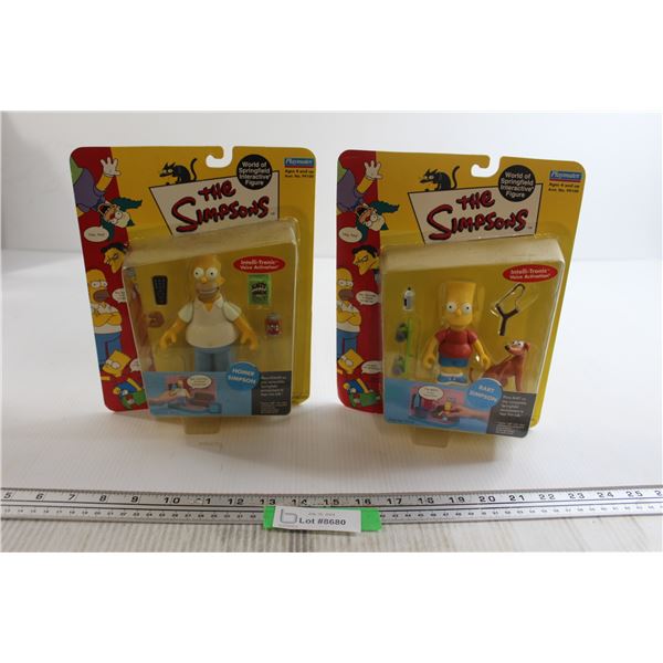 (2) The Simpsons Figurines
