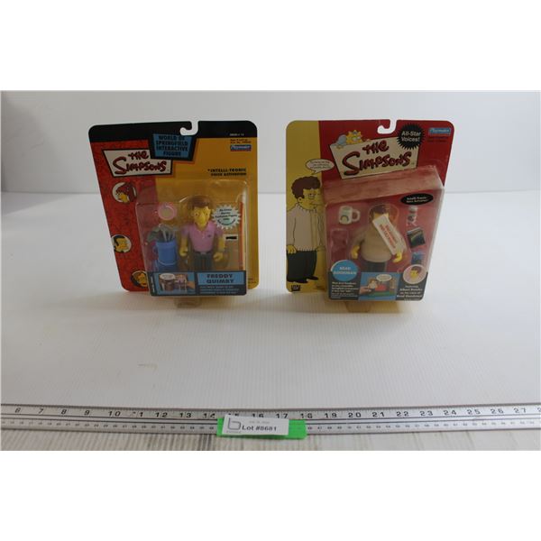 (2) The Simpsons Figurines