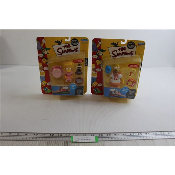 (2) The Simpsons Figurines