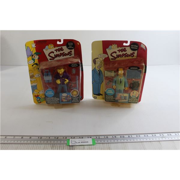 (2) The Simpsons Figurines