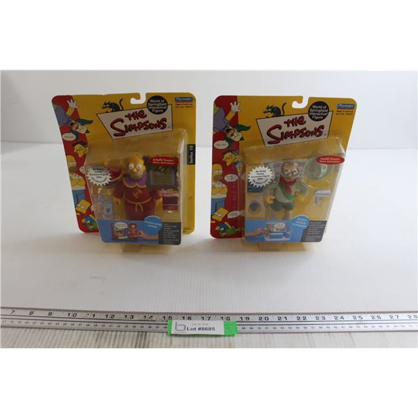 (2) The Simpsons Figurines