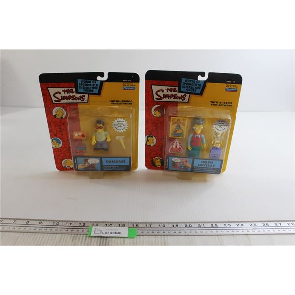 (2) The Simpsons Figurines