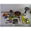 Image 1 : Outdoor Light, Nut Driver Set, Tools, Scissors and misc. hardware
