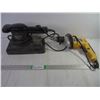 Image 1 : Black & Decker Finish Sander and Power Fist Electric Drywall/Deck Screw Gun (both power on)
