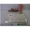 Image 1 : Pkg. of (100) 13x15 Cellophane Reusable Poly Bags and (4) Assorted Rolls of Twine