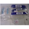 Image 5 : Container of Cleaning Scrubbers, Bandages and lot of Plastic Face Shields