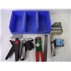 Image 6 : (8) PC. Hole Saw Kit(incomplete),Plastic Welding Kit, Miter Saw Laser Guide and Plastic Container wi