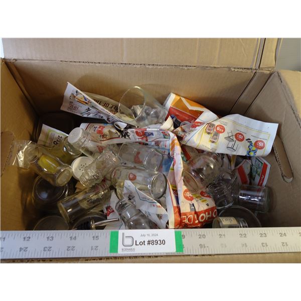 *Large Box of Mason Jars and Small Jars