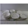 Image 1 : Assorted Corelle Dishes in Straight White-23 Pieces in Total