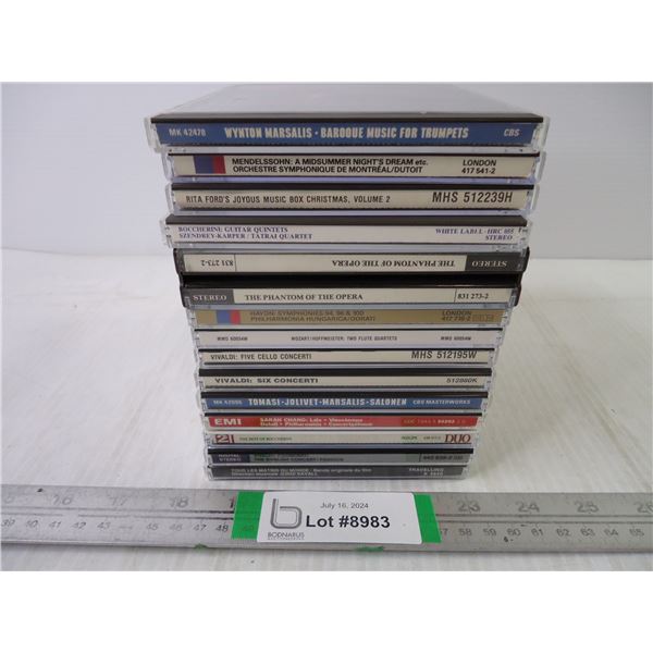 (14) Classical Music CD's-Phantom of the Opera, Haydn Symphonies, Wynton Marsalis and more