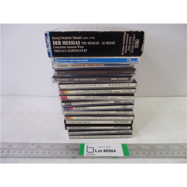 (14) Classical Music CD's-Puccini, Doctor Zhivago, LA Bamba and more