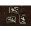 Image 1 : 3-1 GRAM .999 FINE SILVER PROOF INGOTS: JET,