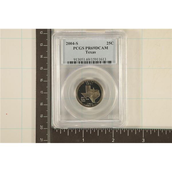 2004-S US TEXAS QUARTER PCGS PR69 DCAM