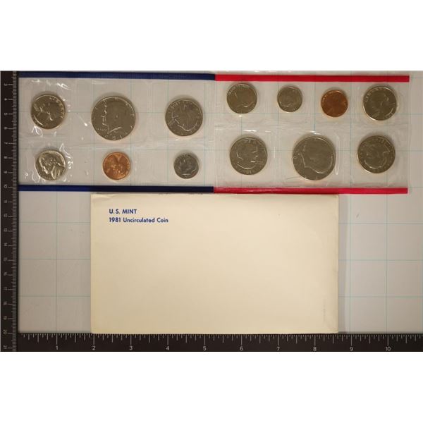1981 US MINT SET (UNC) P/D/S (WITH ENVELOPE)