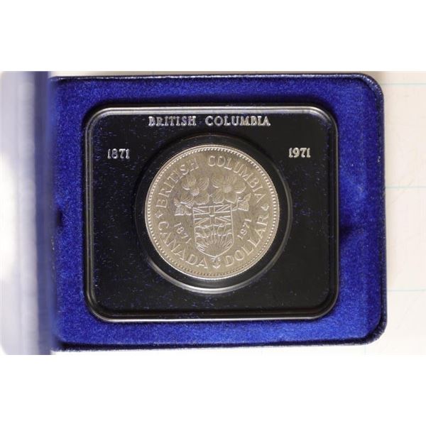 1971 CANADA UNC DOLLAR IN BLUE FLIP CASE