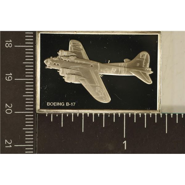 19.1 GRAM STERLING SILVER AIRPLANE INGOT: BOEING