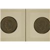 Image 2 : 1947 & 1948 NEW ZEALAND 1 SHILLING COINS