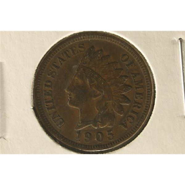 1905 INDIAN HEAD CENT VERY FINE "FULL LIBERTY"