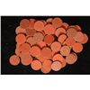 Image 1 : 75 US 1 POINT RED RATION WOOD PULP TAX TOKENS