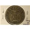 Image 2 : 1928 ECUADOR SILVER 1 SUCRE .1157 OZ. ASW