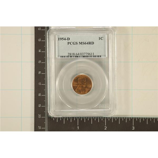 1954-D LINCOLN WHEAT CENTS PCGS MS64RD