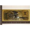 Image 2 : 24KT GOLD FOIL REPLICA OF AN 1878 US $10,000 NOTE