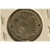 Image 2 : 1877 SILVER LOVE TOKEN "CFT" ON A BEAUTIFUL SEATED