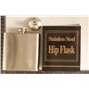 Image 2 : 6 OZ. STAINLESS STEEL HIP FLASK WITH MORGAN $