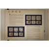 Image 2 : 1964 SILVER US MINT SET (UNC) P/D ON LARGE INFO
