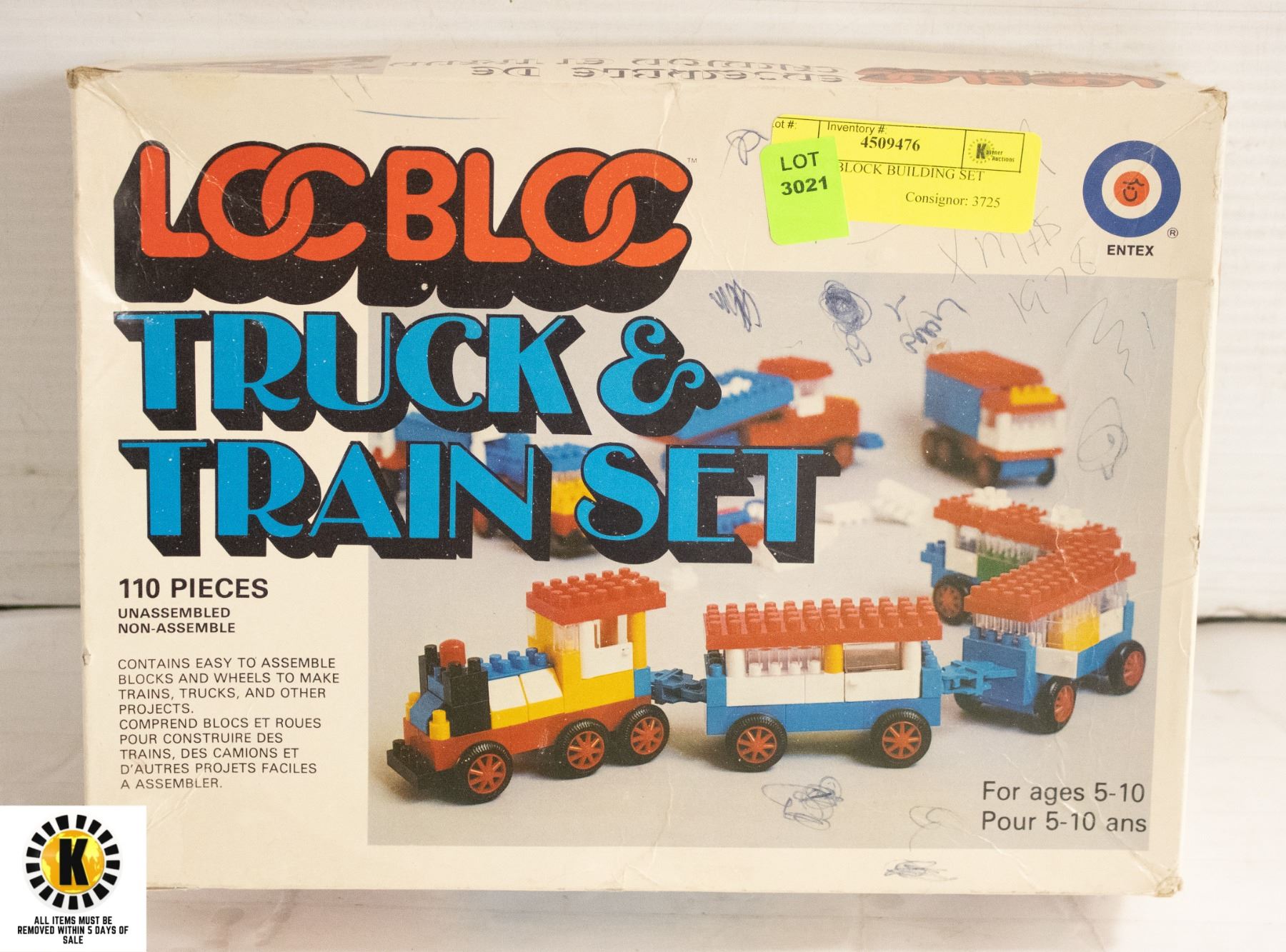 1970 LOC BLOCK BUILDING SET WITH BOX - Kastner Auctions