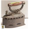 Image 1 : ANTIQUE ROOSTER COAL IRON WOOD HANDLE