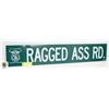 Image 1 : YELLOW KNIFE RAGGED ASS ROAD METAL SIGN