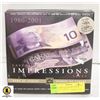 Image 1 : CANADA MINT 10 DOLLAR BILL UNCIRCULATED