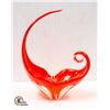 Image 1 : MID CENTURY RED ART GLASS DISH