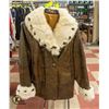 Image 1 : 1960S LADIES FUR TRIM JACKET SIZE S/M