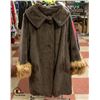 Image 1 : LADIES CROWLEY MOHAIR FUR TRIMMED JACKET SZ S/M